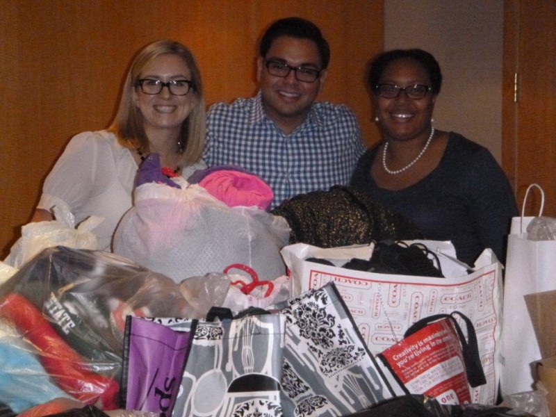 Pictured left to right are Teresa Gonzalez, Miguel Irazabel and Amanda Roberts