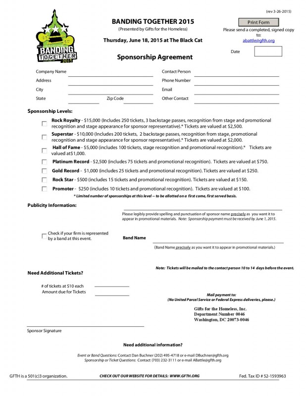 2015 BT Sponsorship Agreement Form